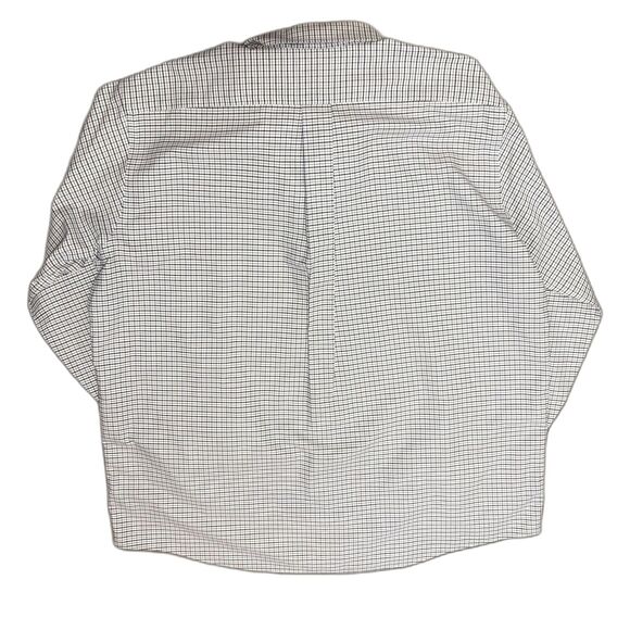 L.L. Bean Wrinkle Free Traditional Fit Plaid Button Down Shirt Blue Neck Size 18 - Picture 3 of 4